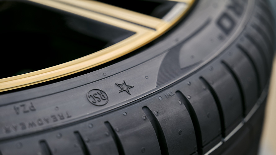 BMW 原廠OE胎星號標記